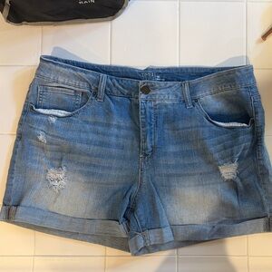 Time and Tru Light Blue Denim Shorts
